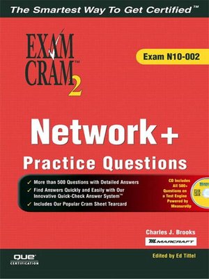 cover image of Network+ Certification Practice Questions Exam Cram 2 (Exam N10-002)